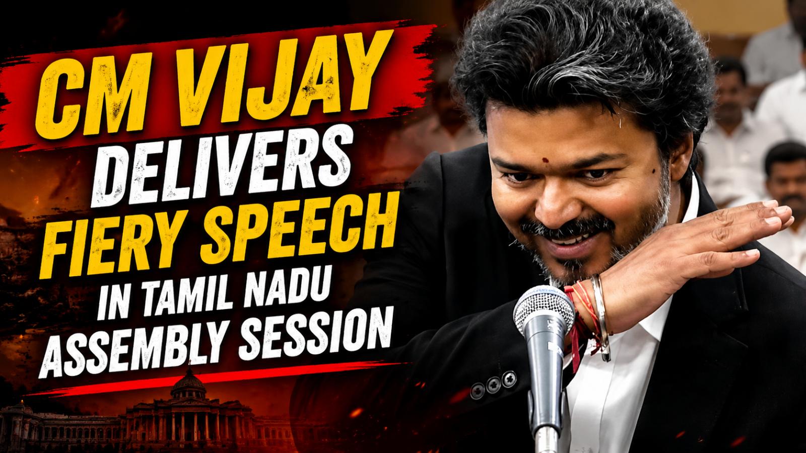 CM Vijay Delivers Fiery Speech In Tamil Nadu Assembly Session