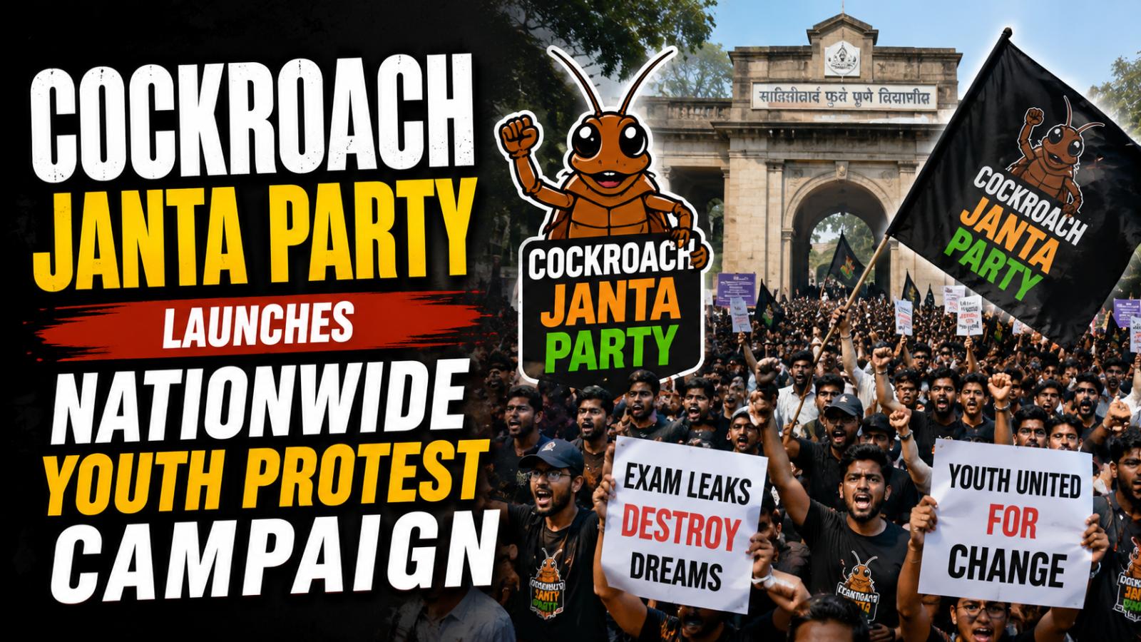 Cockroach Janta Party launches youth protest campaign