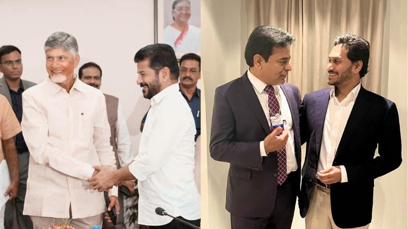 Telugu Politics Shake Up Jagan–KTR Meet Followed by Chandrababu–Revanth Talks