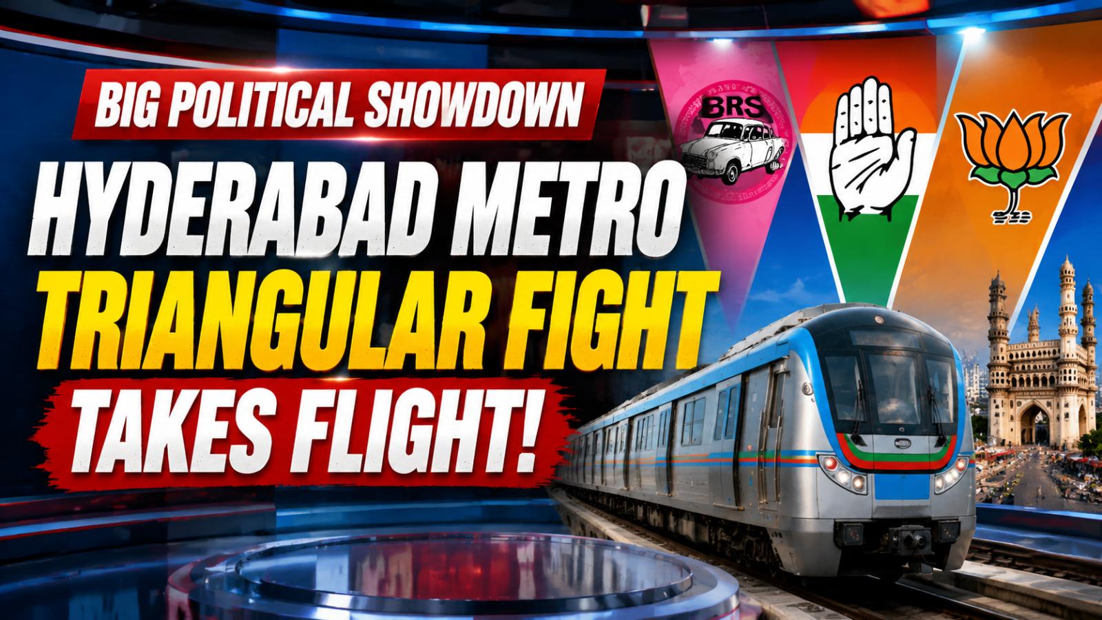 Hyderabad Metro turns into political battleground in Telangana