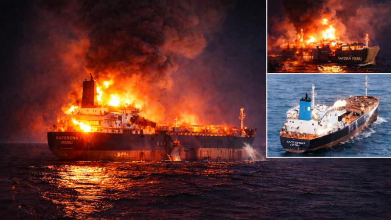 Indian Sailor Killed in Iranian Drone Attack on US-Owned Oil Tanker, 15 Crew Evacuated