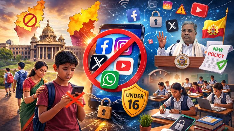 Karnataka to Ban Social Media Use for Children Under 16: CM Siddaramaiah's Bold Move