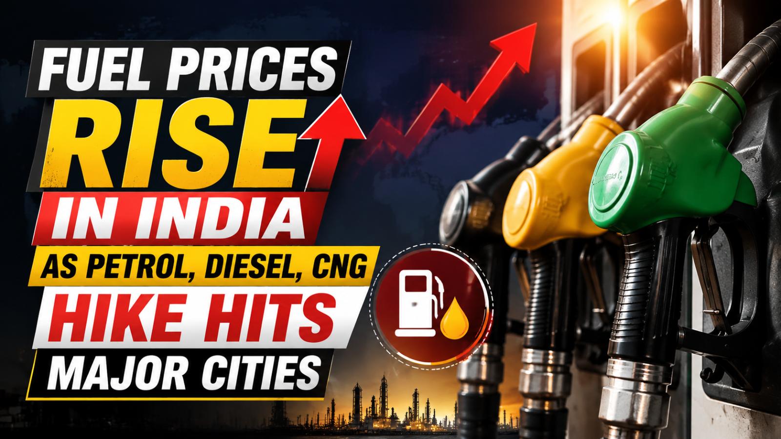 Fuel Prices Rise In India As Petrol Diesel CNG Hike Hits Major Cities