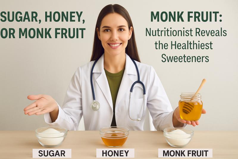 Sugar, Honey, or Monk Fruit Nutritionist Reveals the Healthiest Sweeteners