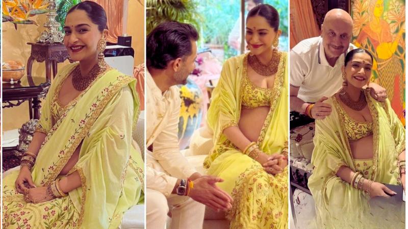 Sonam Kapoor’s Baby Shower Look Redefines Effortless Indianwear