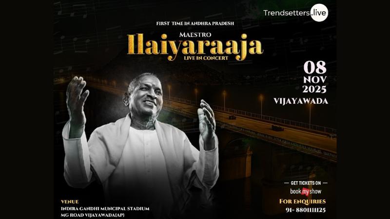 Ilaiyaraaja Live Concert In Vijayawada On November 8 At Indira Gandhi Stadium
