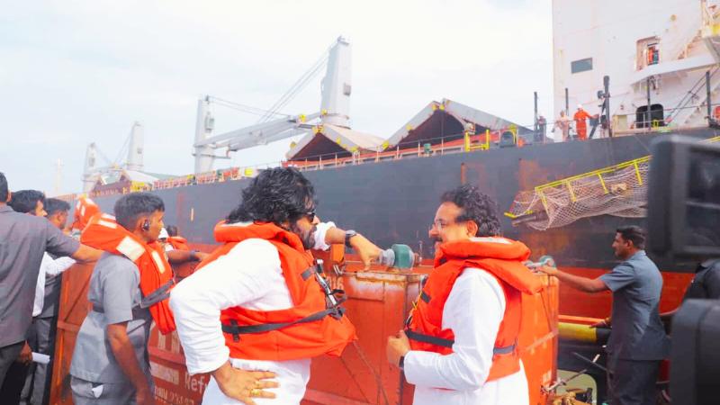 Pawan Kalyan Orders Ship Seizure at Kakinada Port to Halt Rice Smuggling