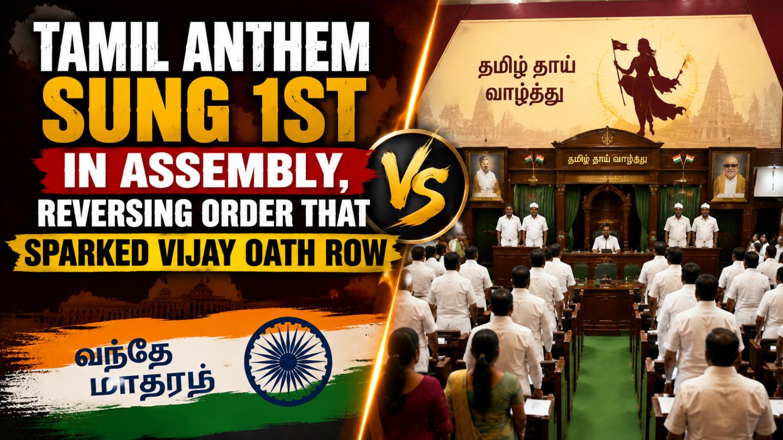 Tamil Anthem First In Assembly Sparks Debate Over Protocol Order
