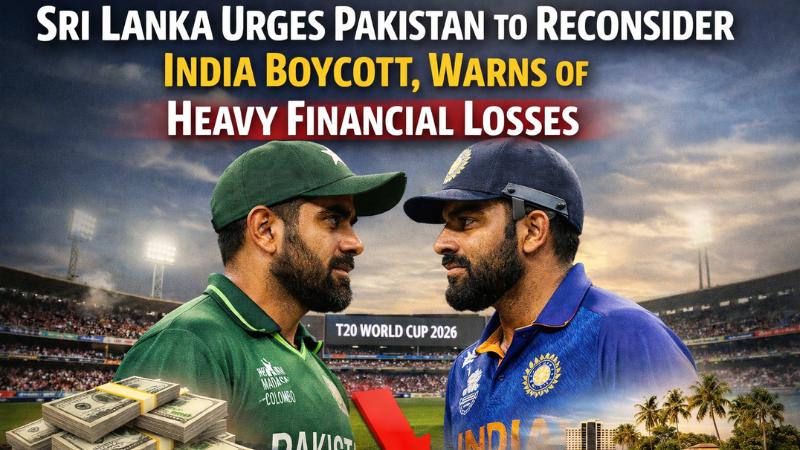 Sri Lanka Urges Pakistan to Reconsider India Boycott, Warns of Heavy Financial Losses