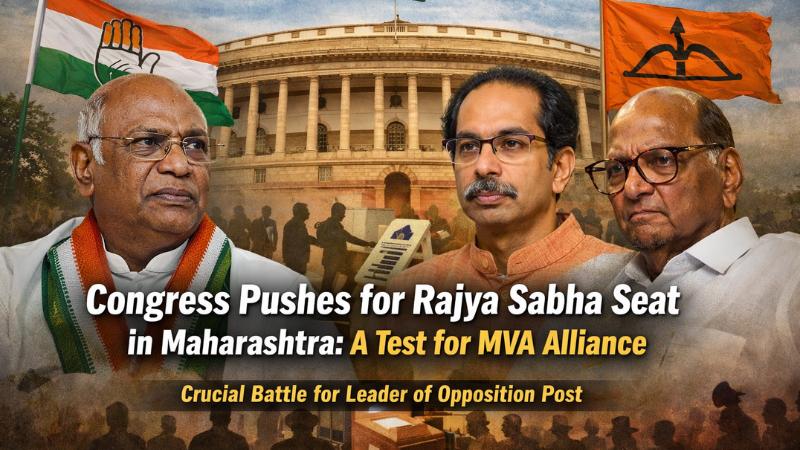Congress Pushes for Rajya Sabha Seat in Maharashtra A Test for MVA Alliance