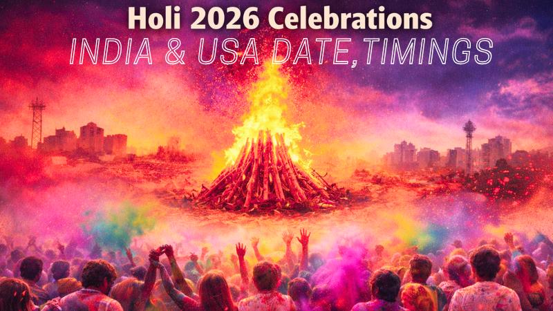 Holi 2026 March 3 or 4 Lunar Eclipse Sparks Confusion in India, USA Follows Tradition