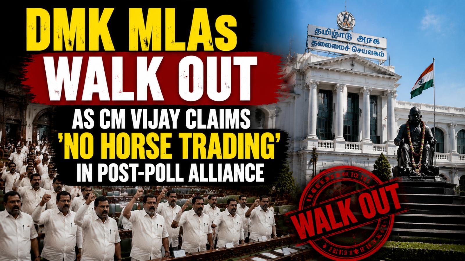 DMK Walkout As CM Vijay Denies Horse Trading Allegations