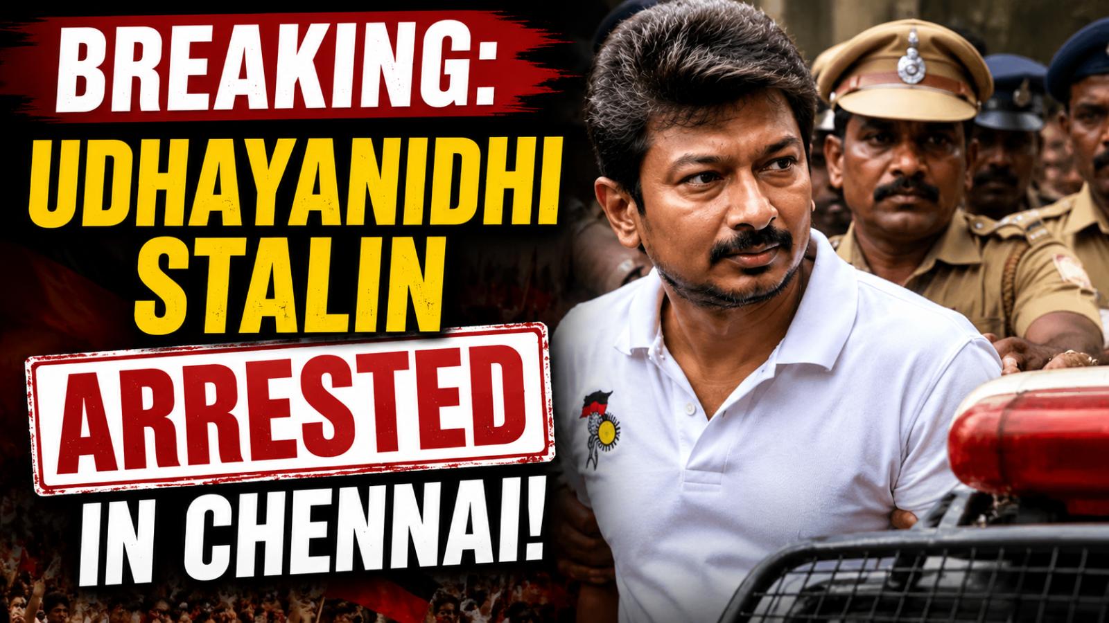 Udhayanidhi Stalin Detained In Chennai Over Trisha Remark