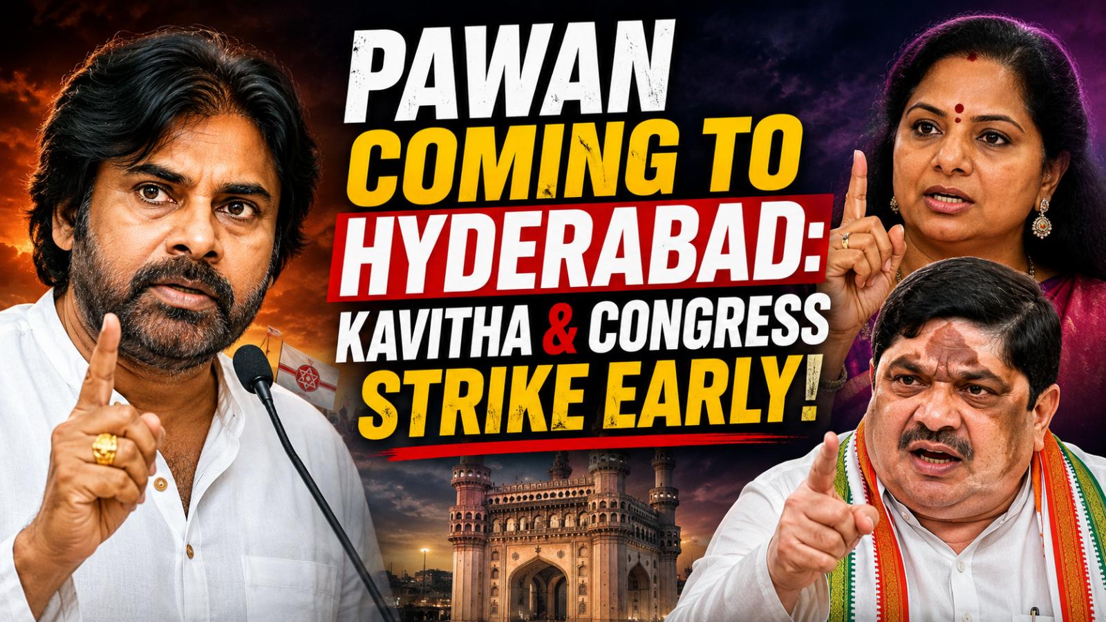 Kavitha, Congress Attack Pawan Kalyan Ahead Of Hyderabad Meet