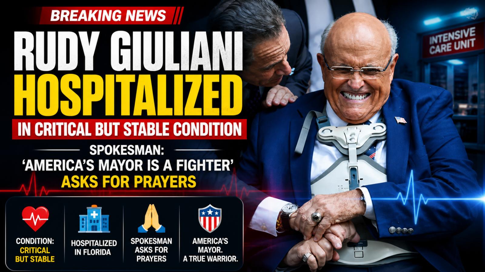 Former NYC Mayor Rudy Giuliani Admitted to Hospital, Condition Unclear