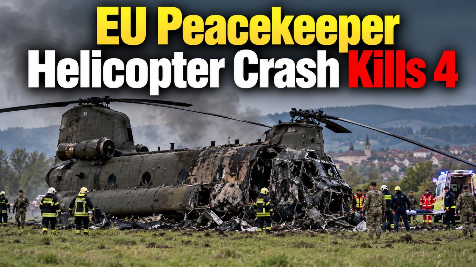 EUFOR Helicopter Crash in Bosnia Kills 4, Injures 11
