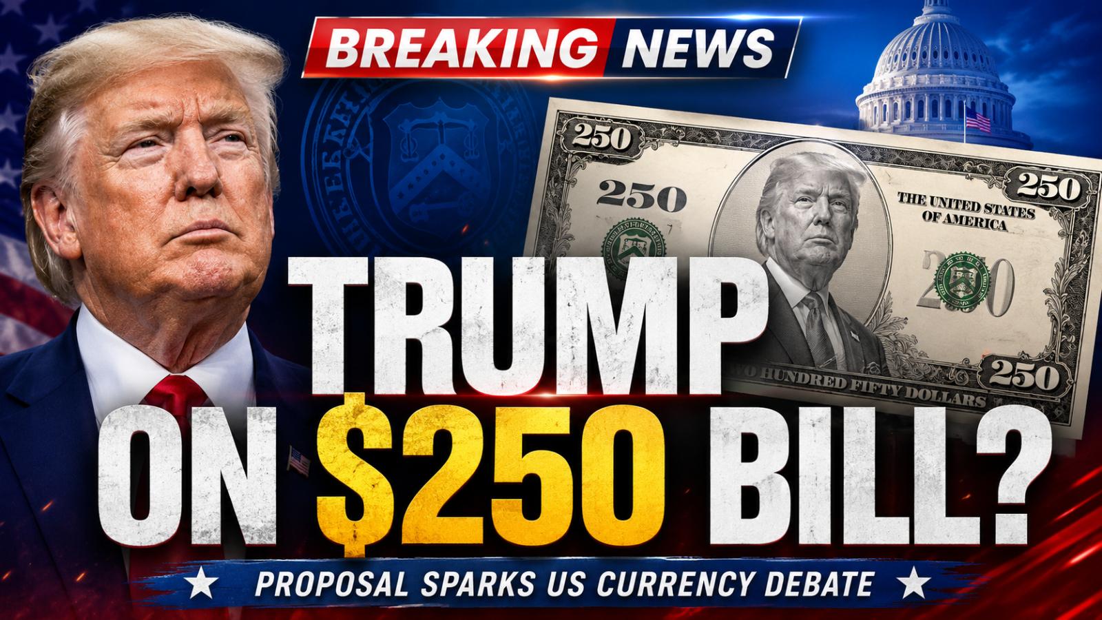 New $250 Bill Proposal Raises Debate Over Trump Image