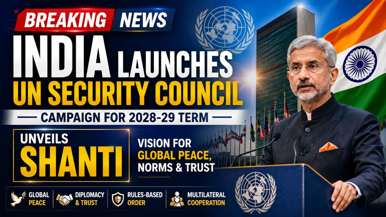 India Launches UN Security Council Campaign for 2028-29