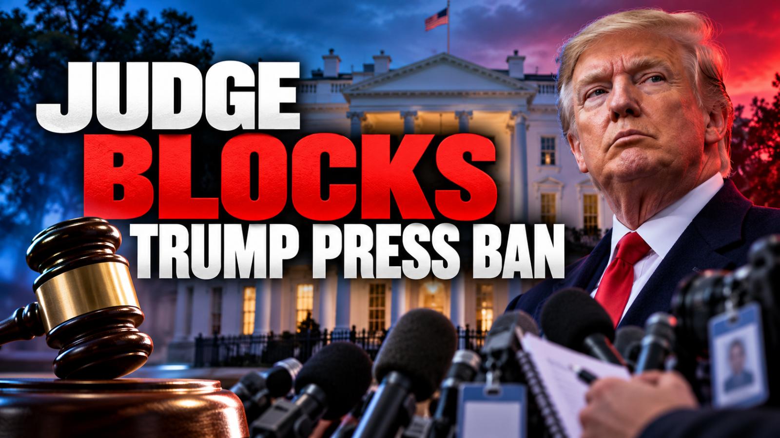 Judge blocks Trump White House press ban during lawsuit