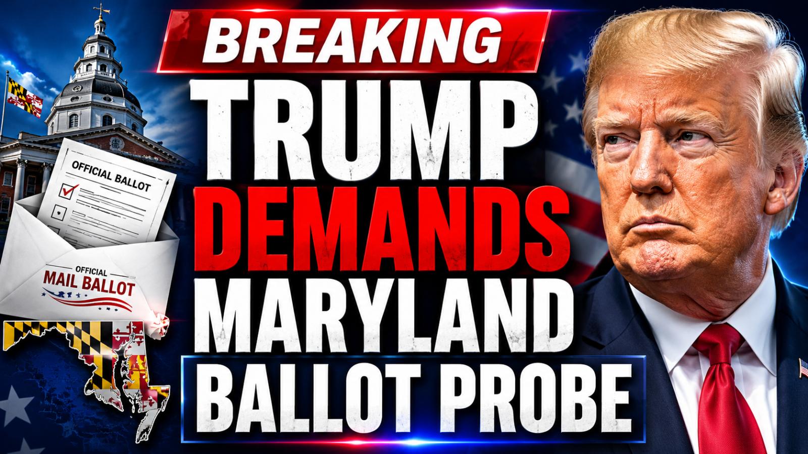 Trump Seeks Federal Probe Into Maryland Mail Ballot Error