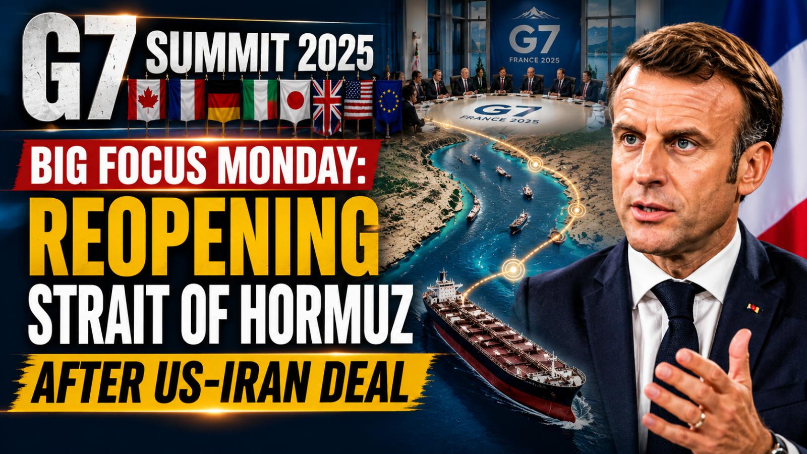G7 Summit 2026: Macron Leads Talks on Strait of Hormuz Reopening