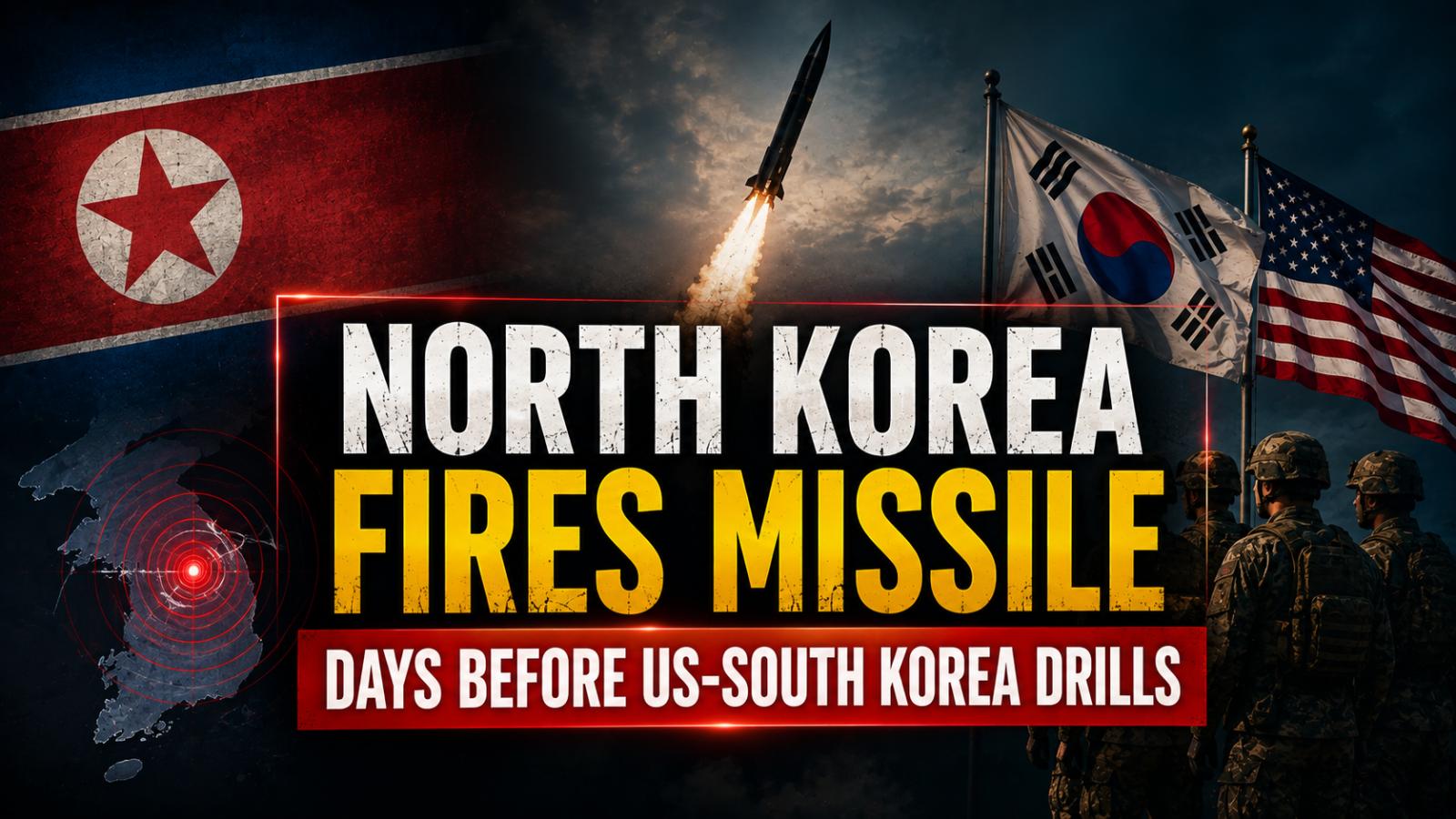 North Korea Ballistic Missile Launch Raises Tensions Before US Drills