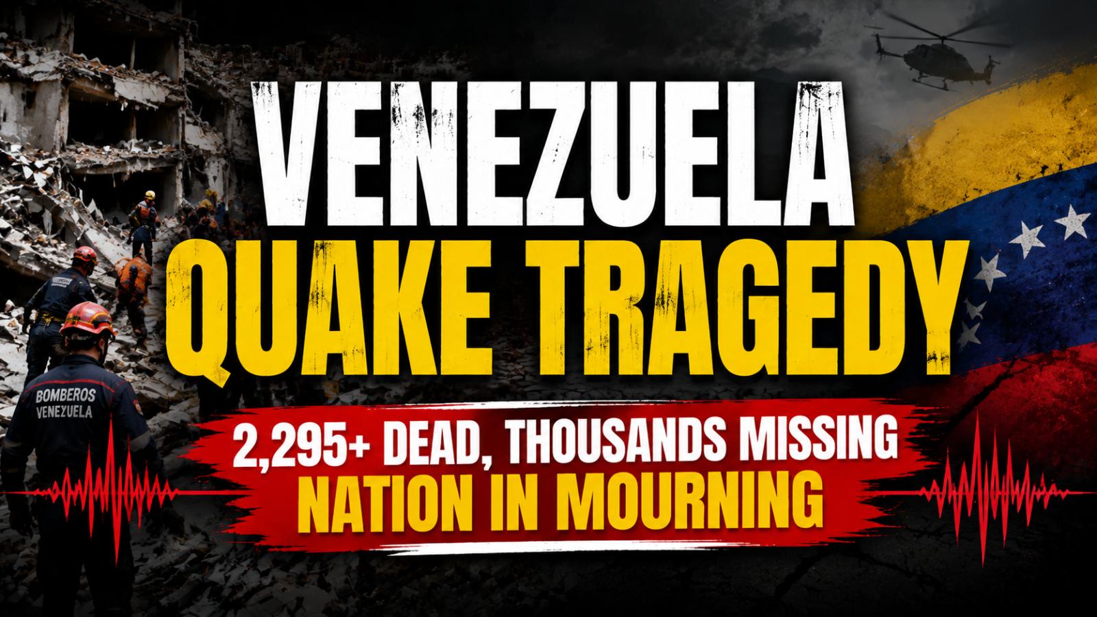 Venezuela declares national mourning after deadly earthquake disaster
