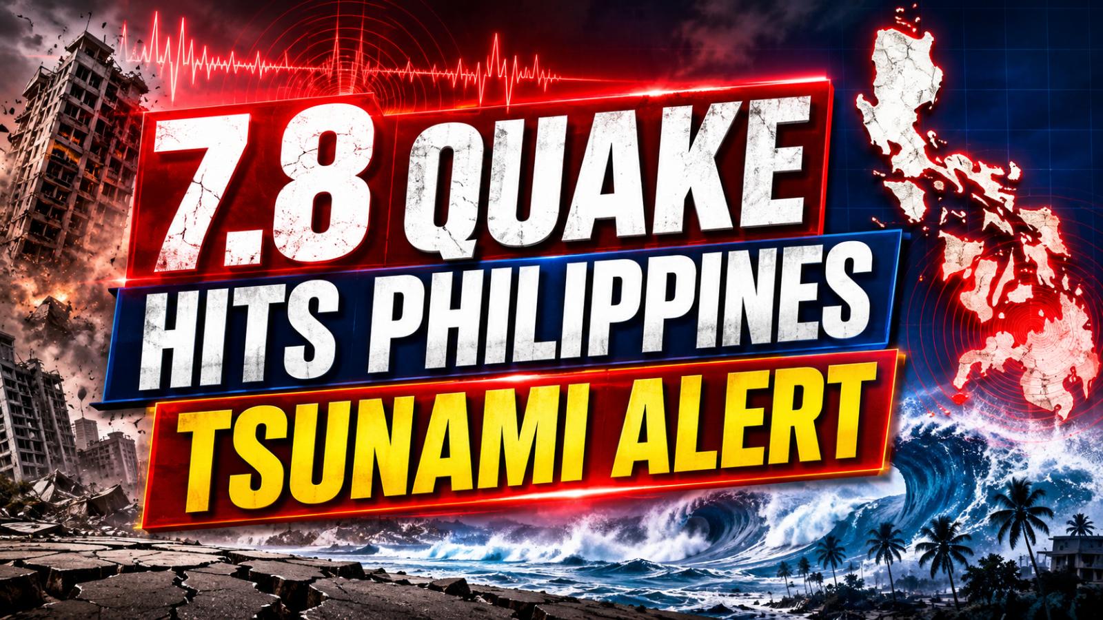 Philippines Hit By Powerful 7.8 Quake