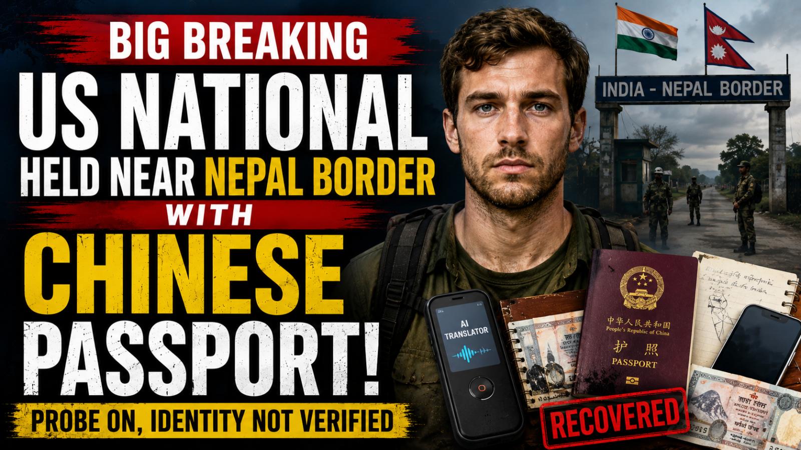 US National Held Near Nepal Border With Chinese Passport