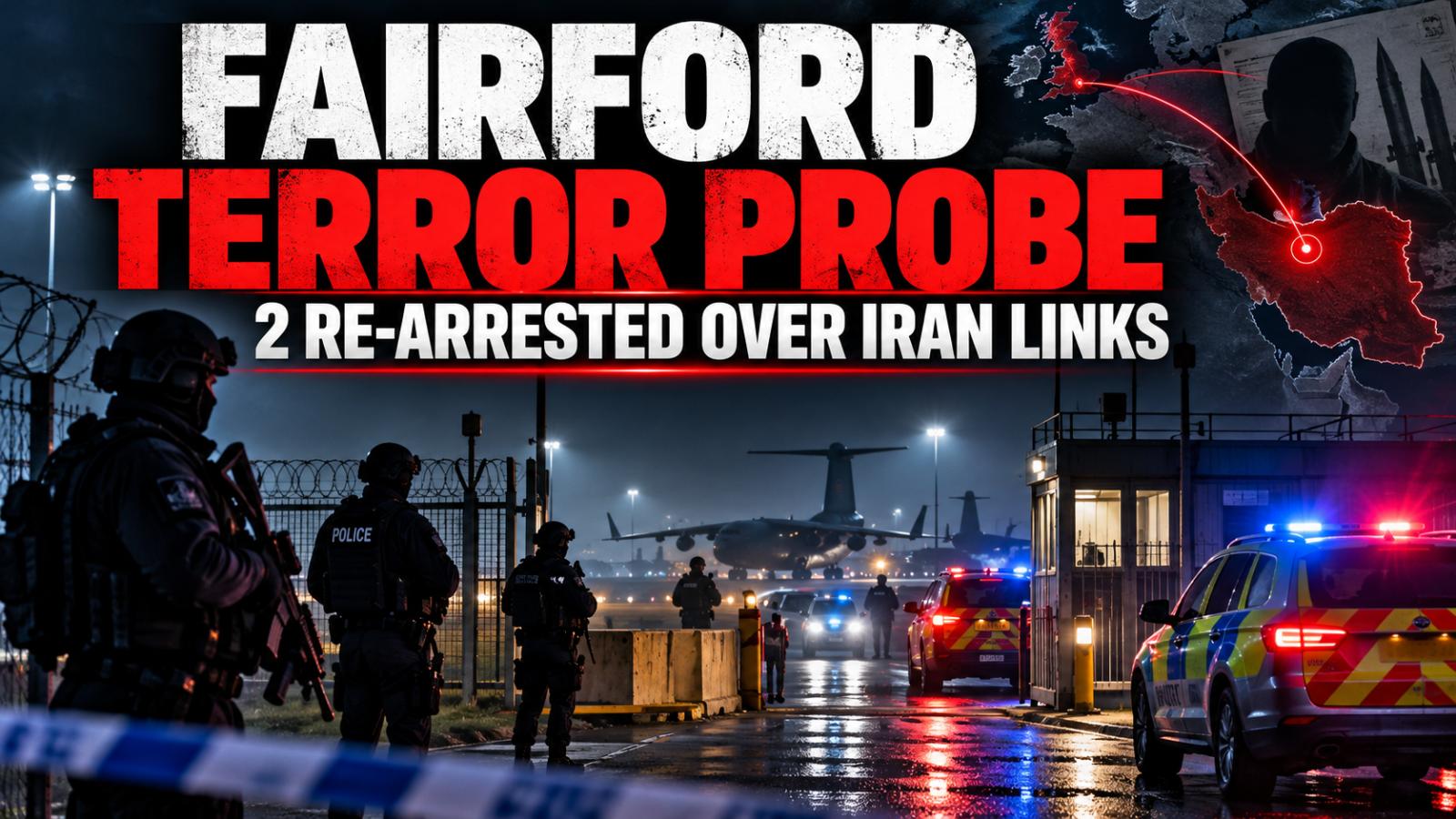 Fairford terror plot: Two suspects re-arrested over Iran links
