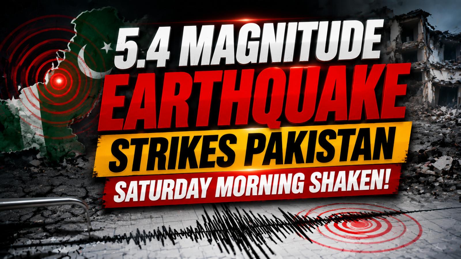 Seismic activity reported as 5.4 quake shakes Pakistan region