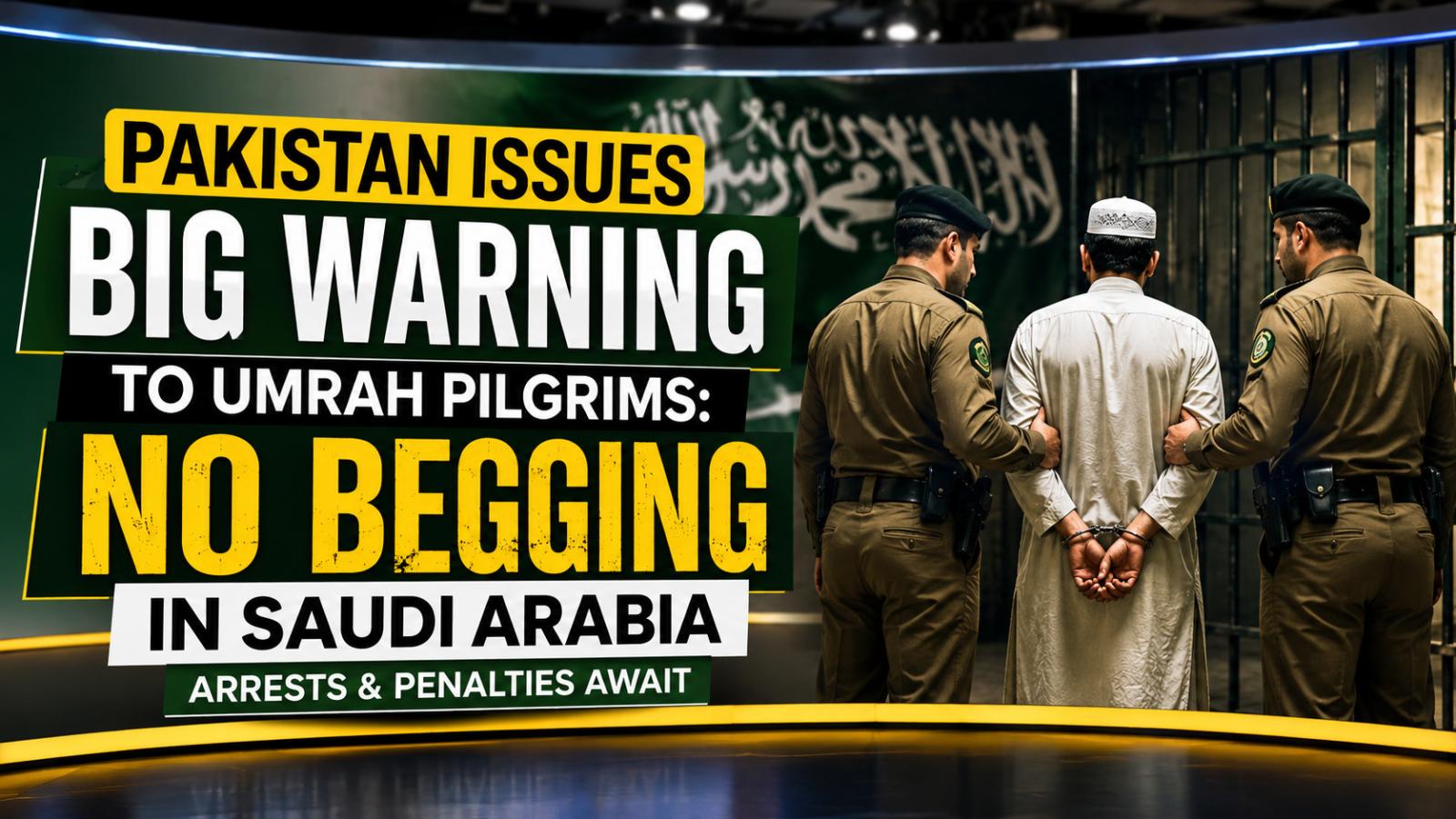 Pakistan Warns Umrah Pilgrims Against Begging in Saudi Arabia
