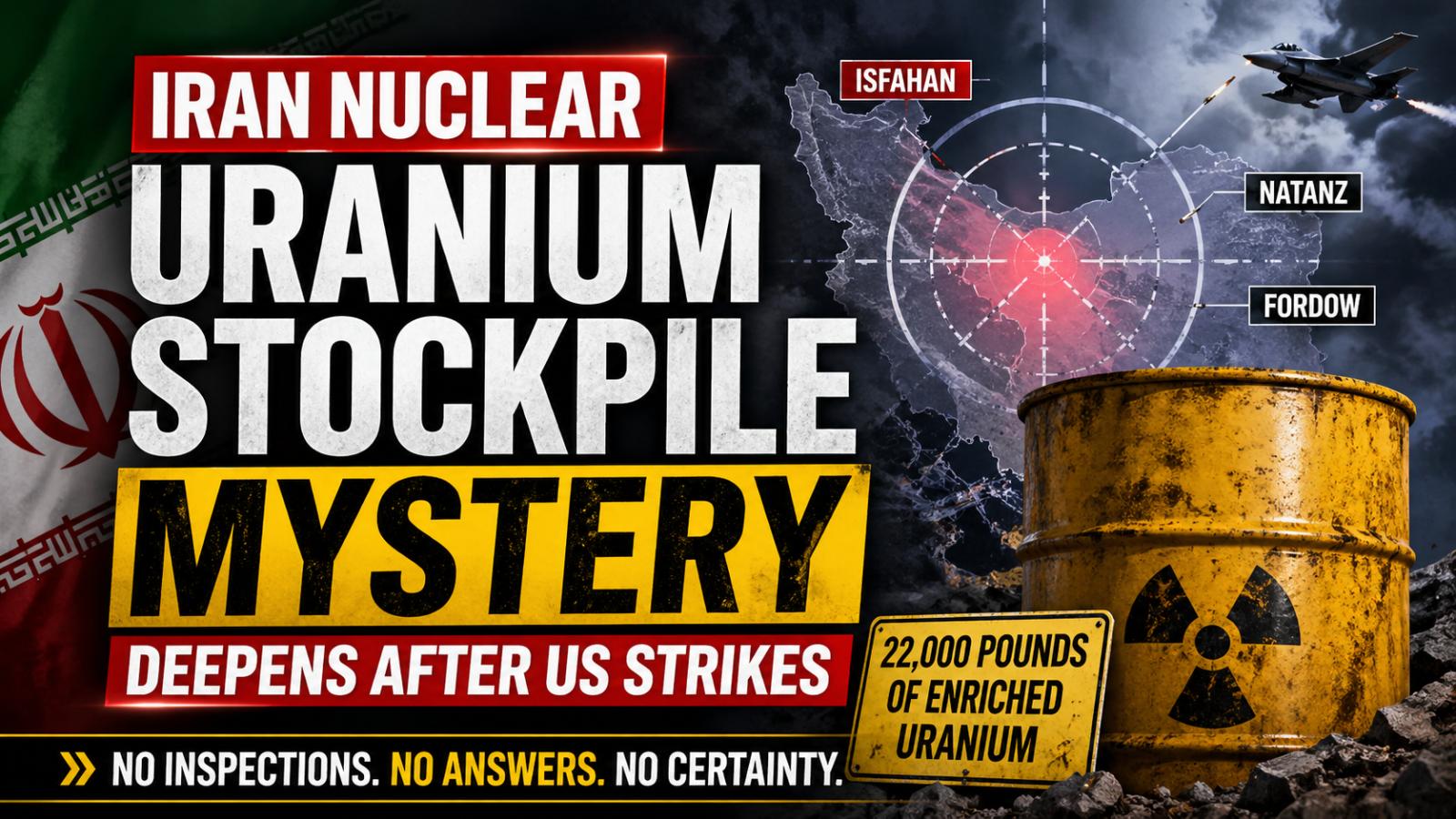 Iran Uranium Stockpile Mystery Deepens After US Strikes