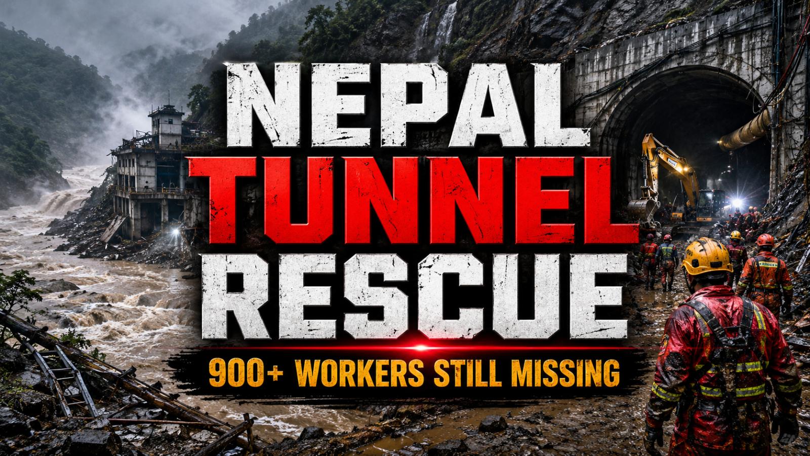 Nepal Tunnel Rescue Intensifies as 900 Workers Remain Missing