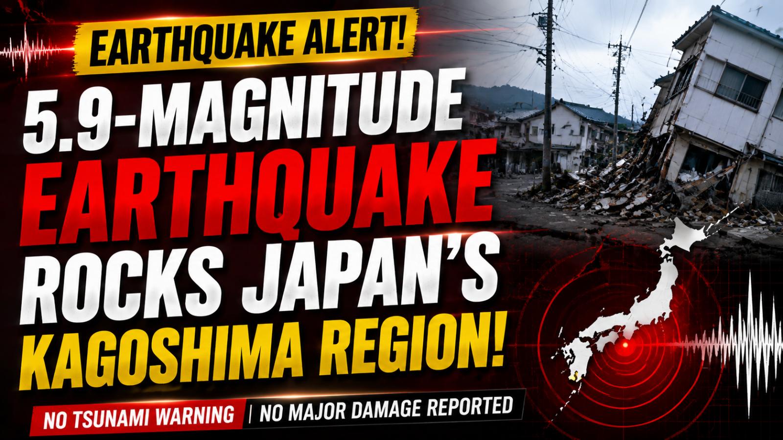Japan Hit By 5.9-Magnitude Earthquake In Kagoshima Region