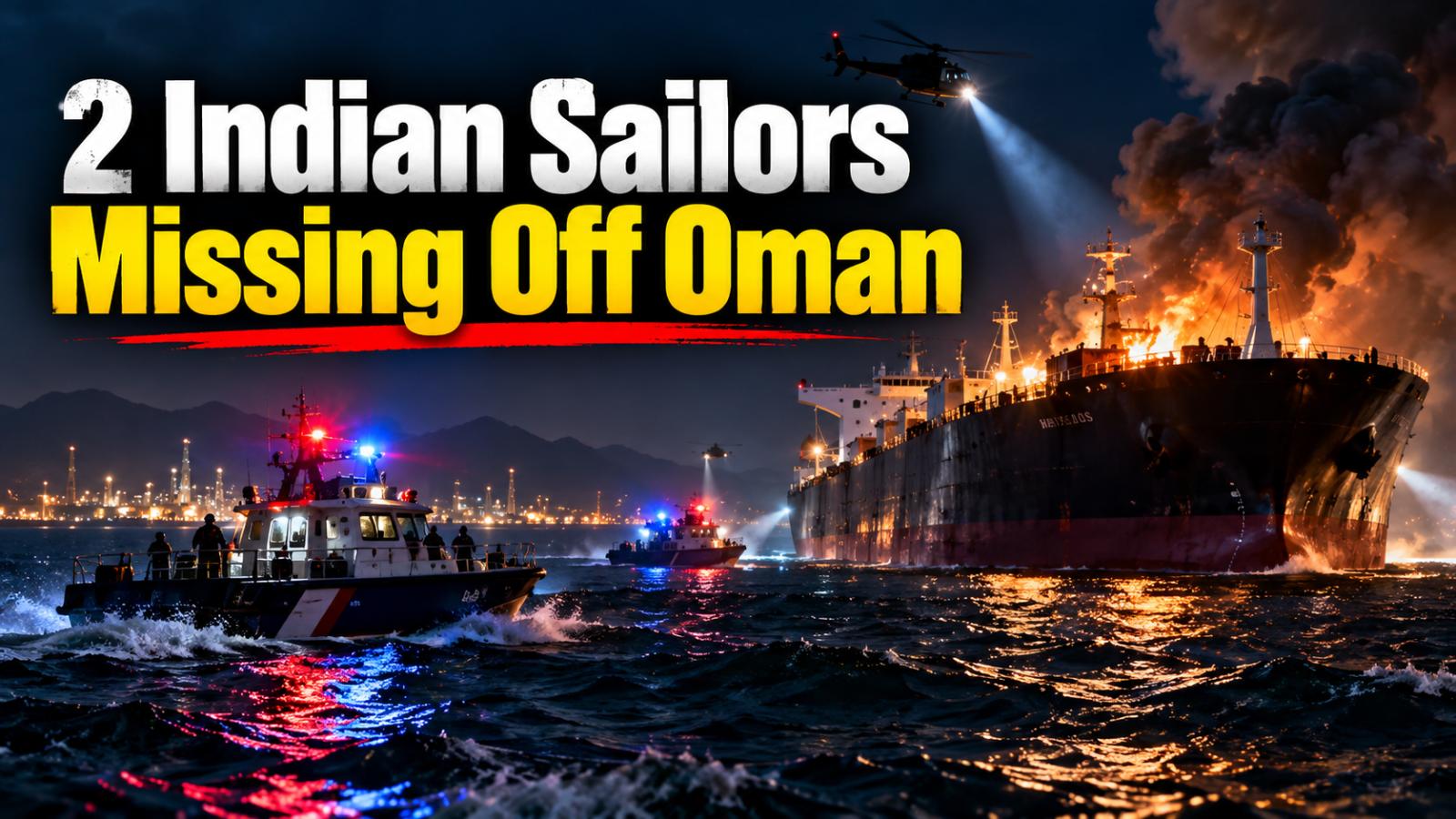 Two Indian sailors missing after drone attack off Oman