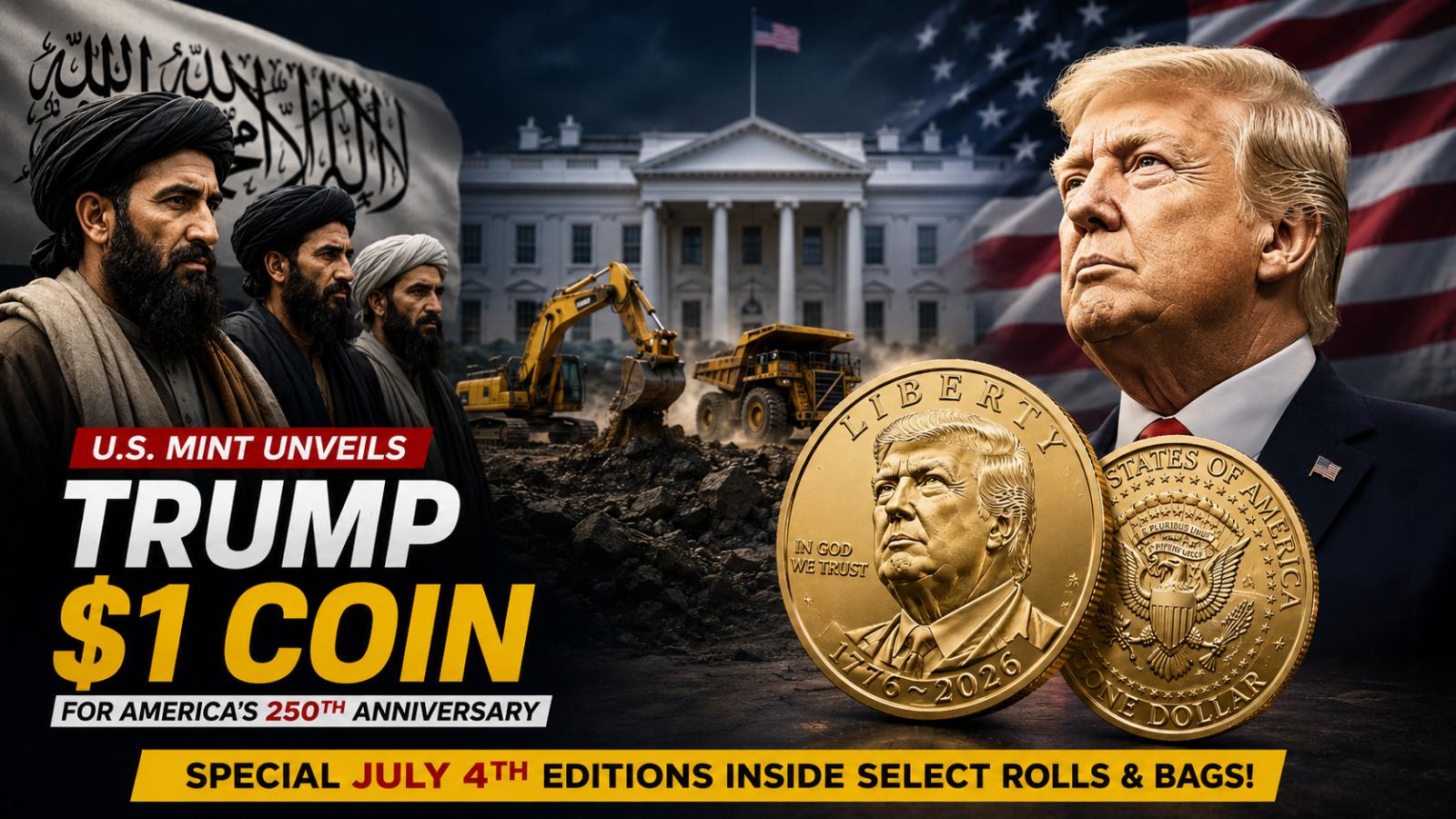 Donald Trump $1 coin released for America’s 250th anniversary