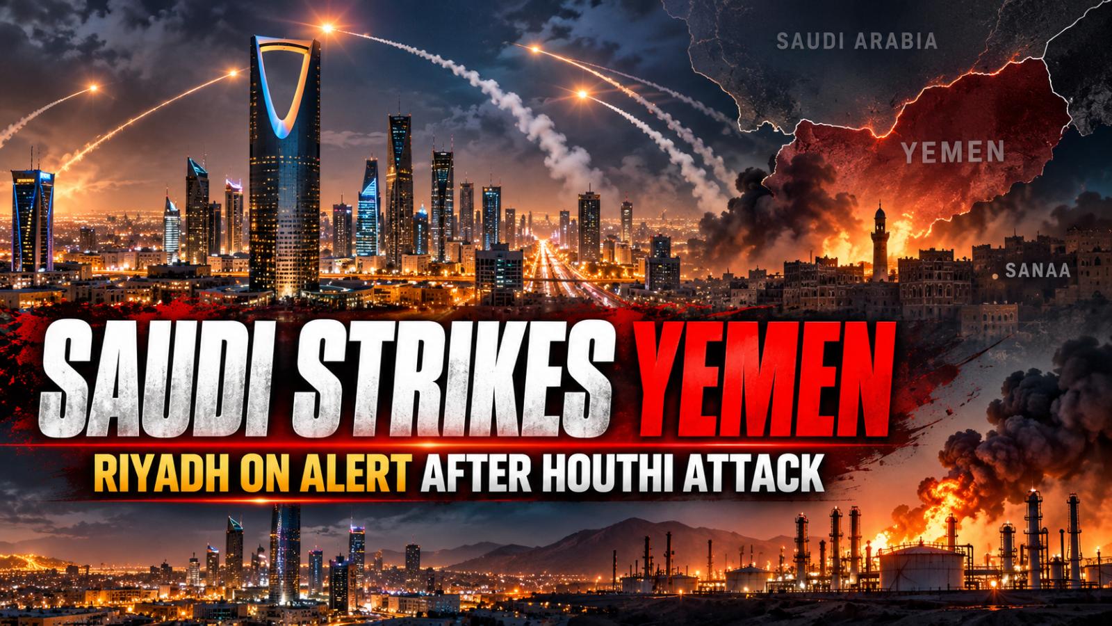Saudi strikes Yemen as Houthi attacks hit Riyadh and Aramco