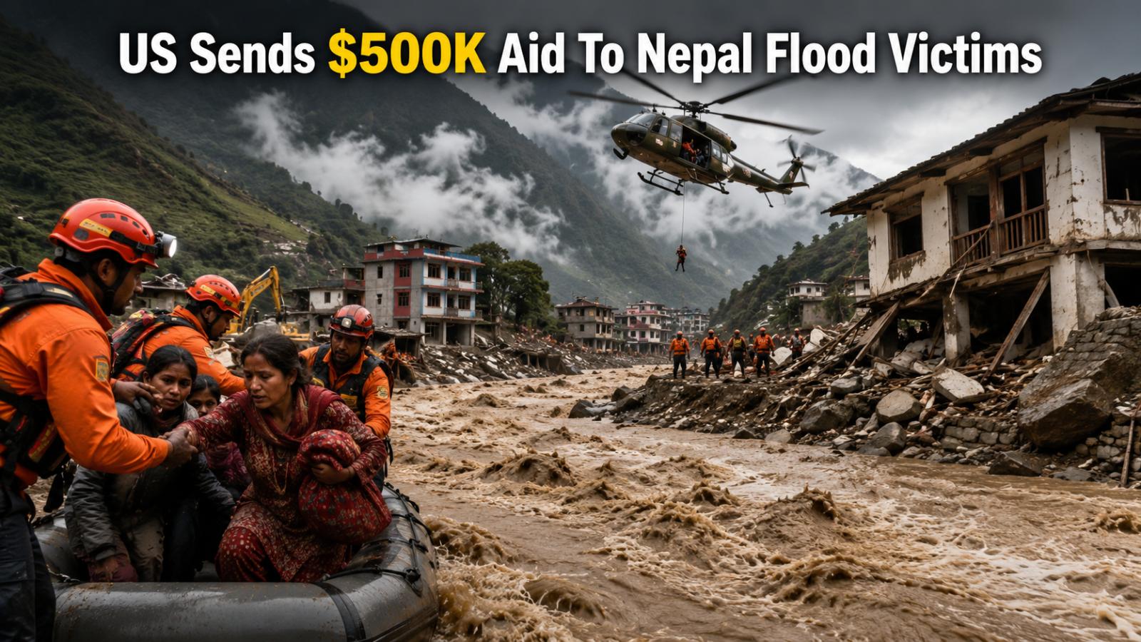 Nepal Flood Aid Grows as US Pledges $500,000 in Relief