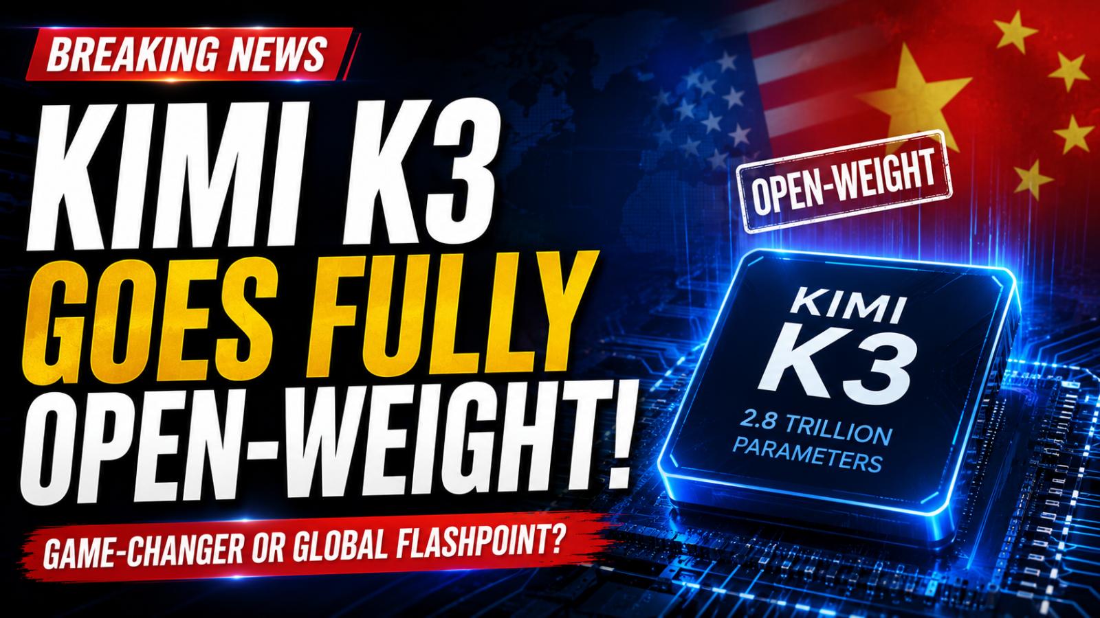 Kimi K3 open-weight model challenges closed AI leaders