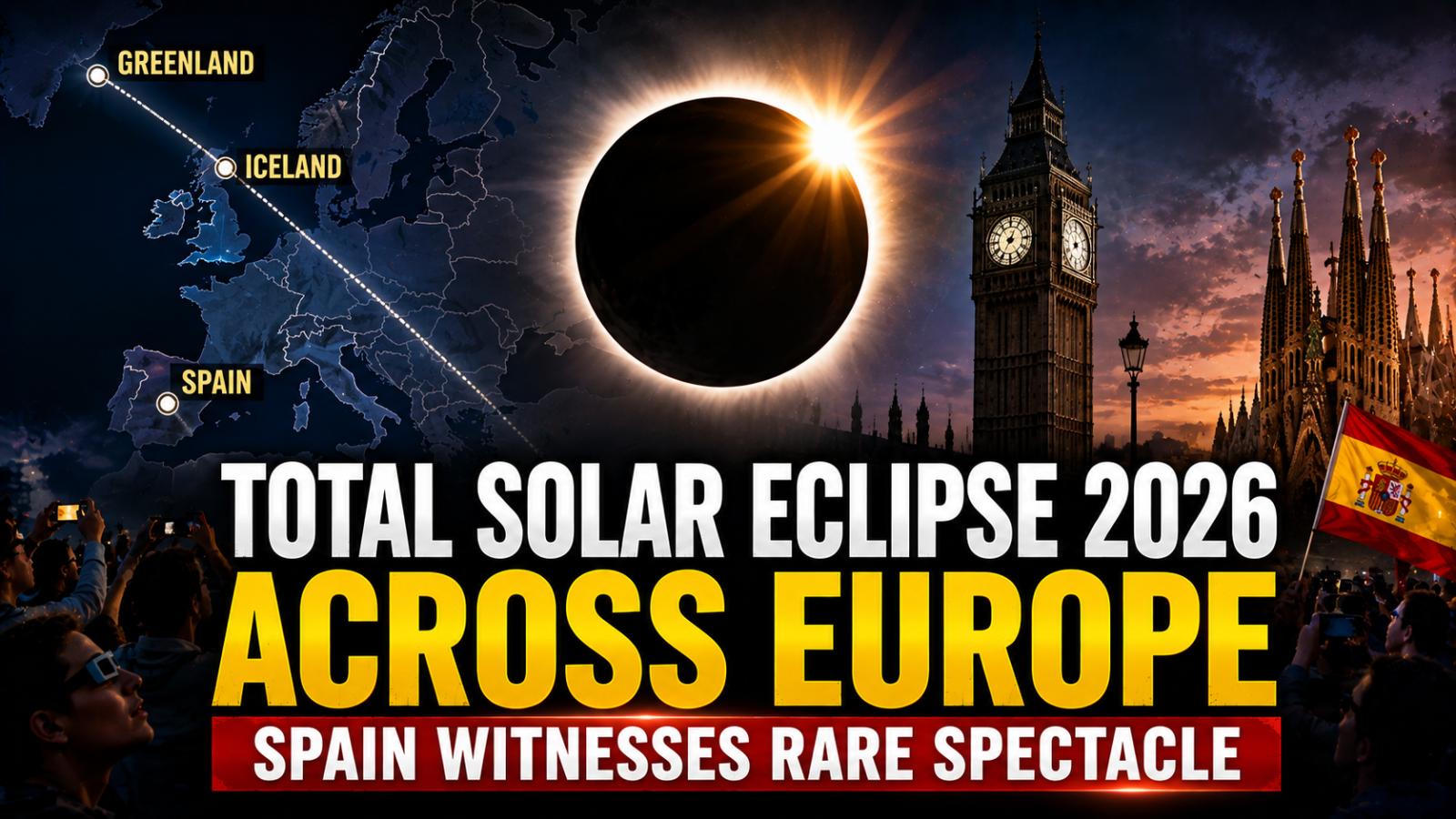 Total Solar Eclipse 2026 Sweeps Across Europe in Rare Spectacle