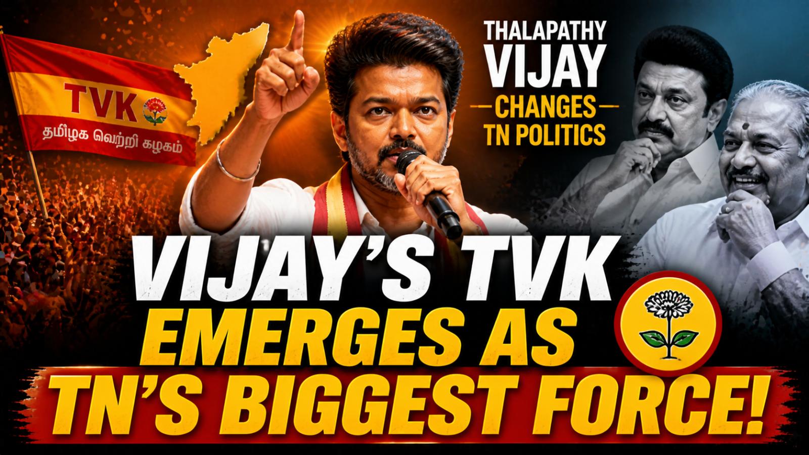 Vijay Leads TVK to Victory in Tamil Nadu, Surpassing 15-Year Political Legacy