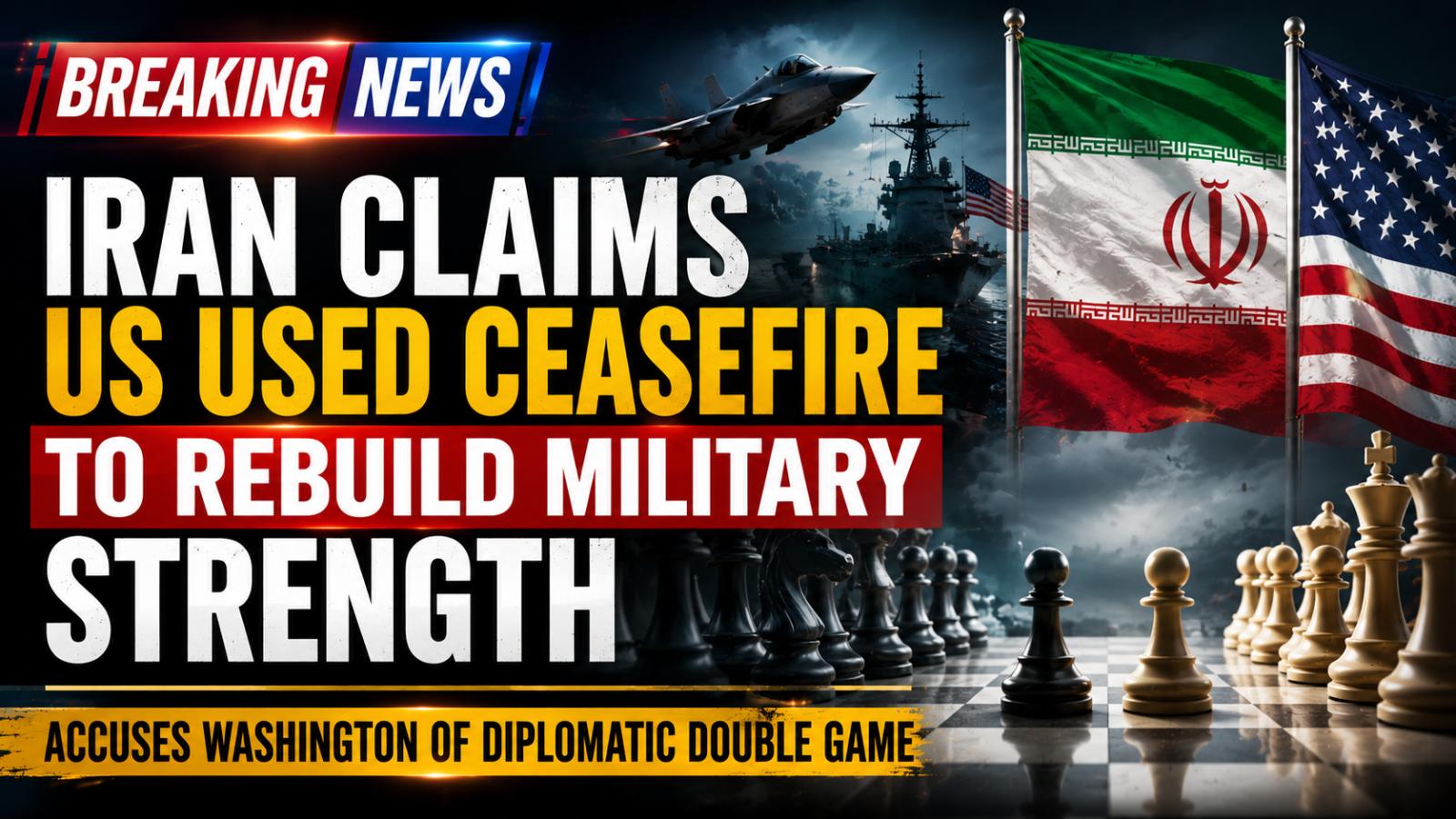 Iran Says US Rebuilt Military During Ceasefire Talks