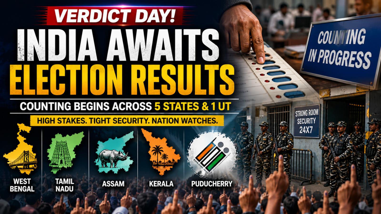 India Awaits Key Election Results Across Five Regions