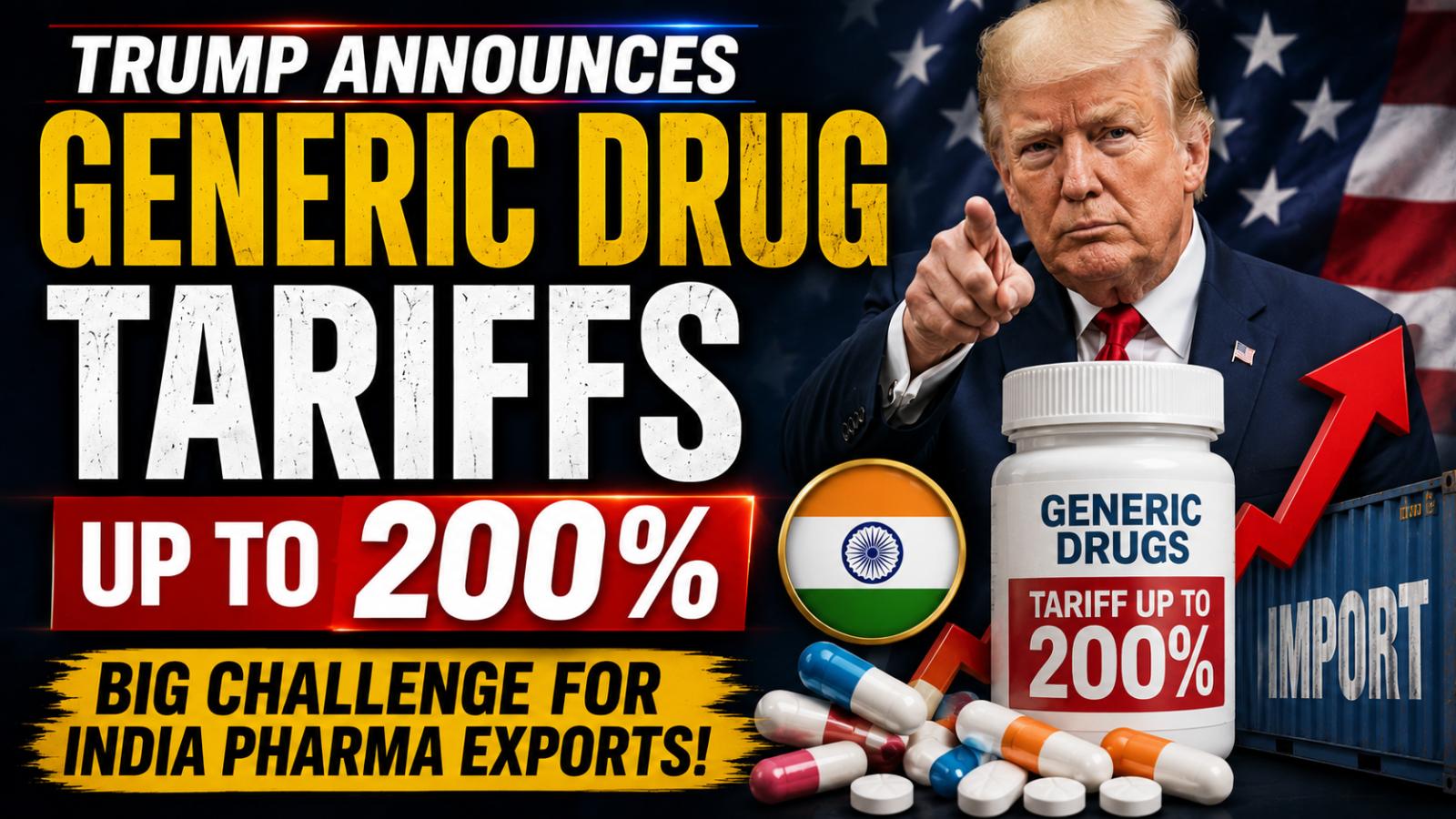 Trump Announces Generic Drug Tariffs Up to 200%