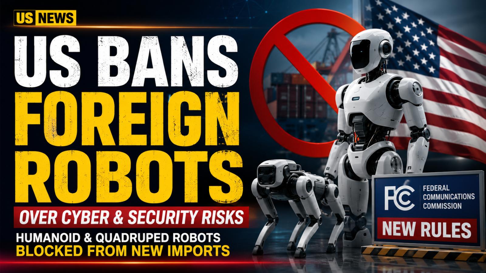 US Bans Foreign-Made Humanoid Robots Over Security Risks