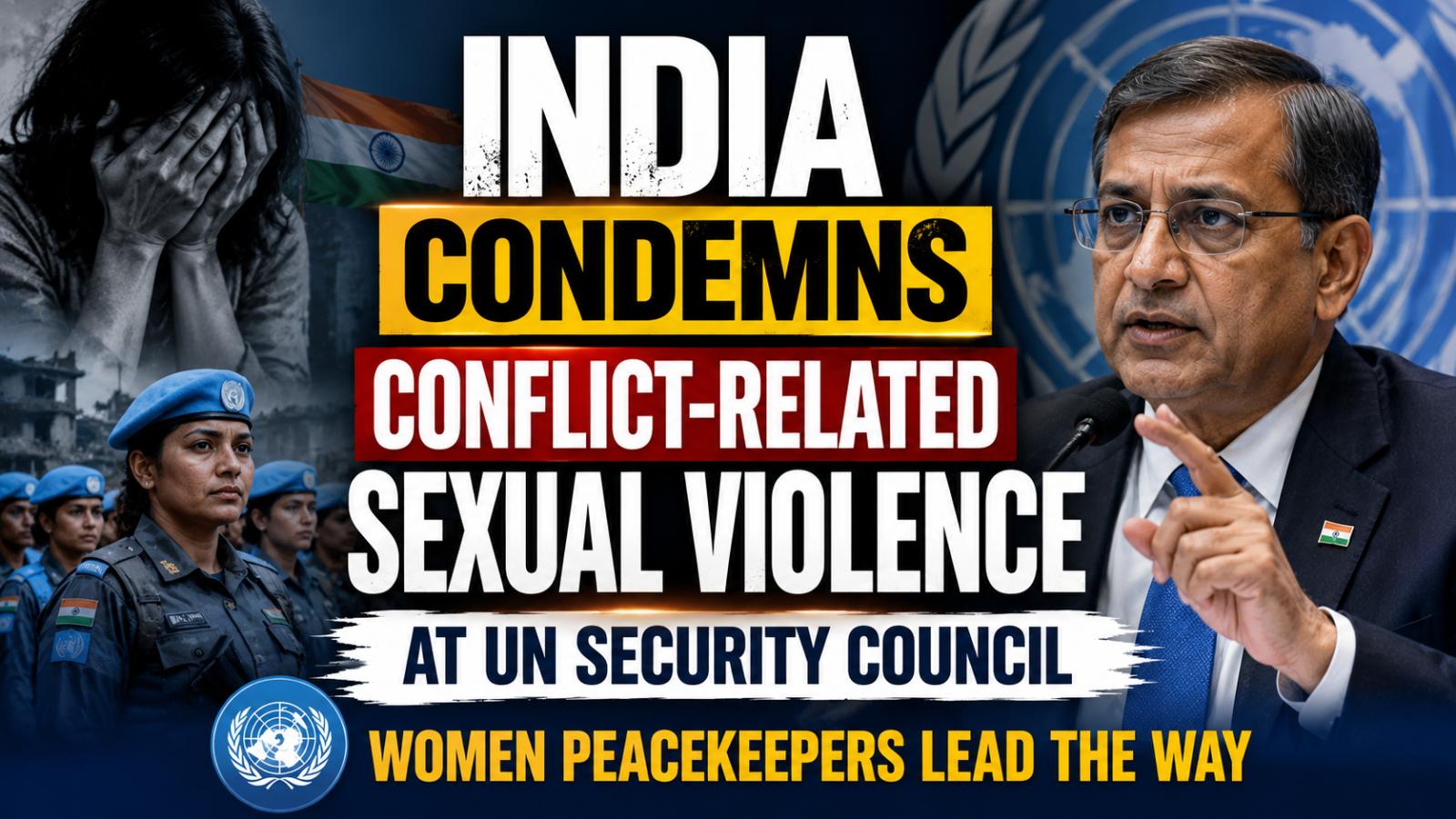 India urges action on conflict-related sexual violence at UN