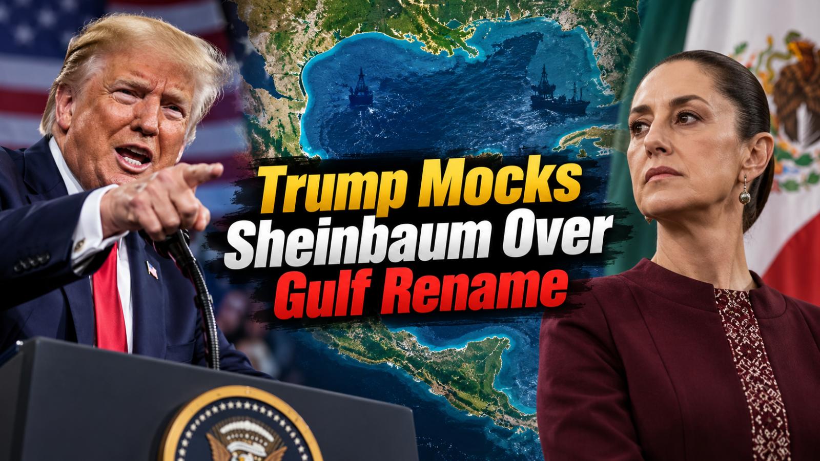 Trump Mocks Claudia Sheinbaum Over Gulf of Mexico Name Change