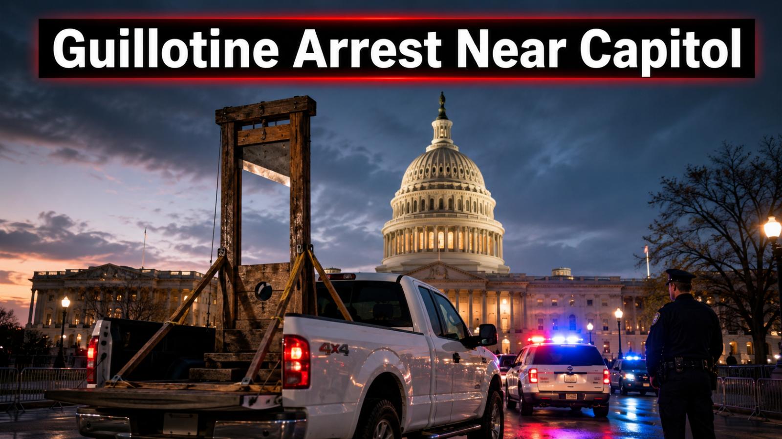 Capitol Guillotine Arrest Raises Questions Over Suspect’s Motive