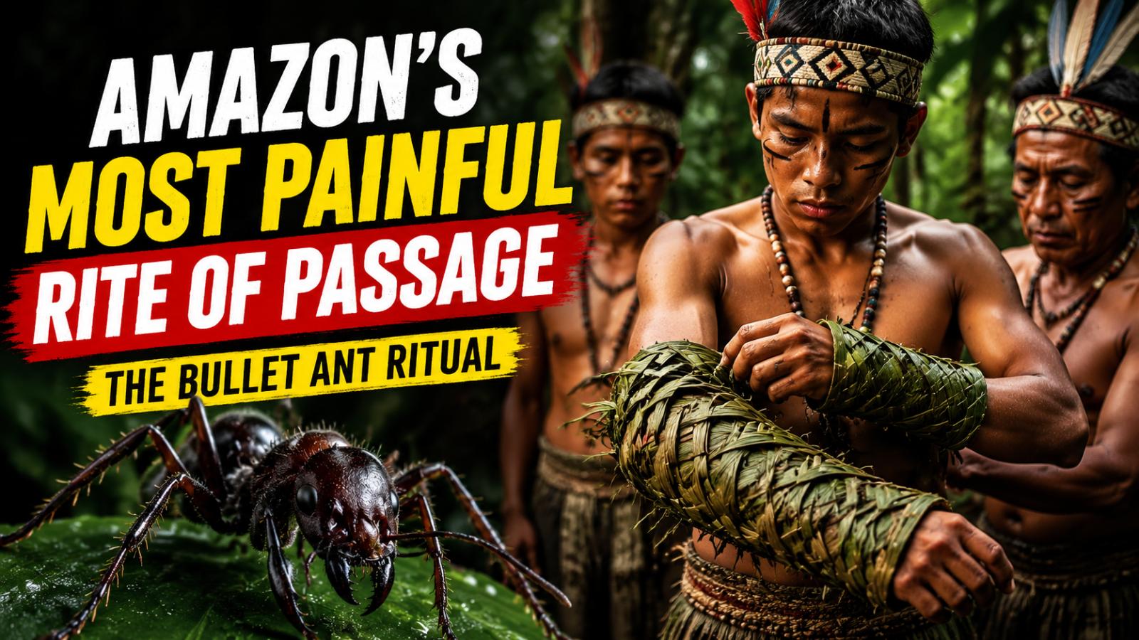 Bullet ants ritual explained Amazon’s painful initiation
